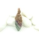 Fluoryt wisiorek wire wrapping