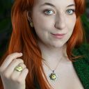 Wisiorek srebrny - Bławatek