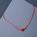 Walentynkowe serce z ceramiki - wisiorek handmade dla ukochanej osoby