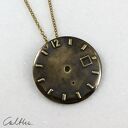 Zegar - mosiężny wisiorek (2301 07) ooak