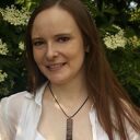 Miedziany wisiorek „Rybia łuska” OOAK - ręcznie robiony na bawełnianym sznurku