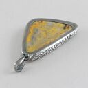 Jaspis trzmieli i srebro - wisior 1929a