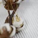 Sowa puchacz wisiorek na łańcuszku ze złoconego srebra