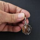 Agat II - ręcznie robiony wisiorek z agatem wire wrapping