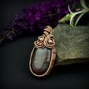 Wisiorek z agatem w technice wire wrapping