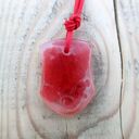 Wisiorek z żywicy epoksydowej - Morning Raspberry