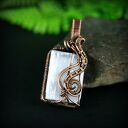 Selenit wisiorek wire wrapping