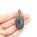 Wisiorek z agatem w technice wire wrapping