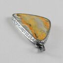 Jaspis trzmieli i srebro - wisior 1929a