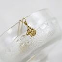 Koń mini wisiorek ze złoconego srebra