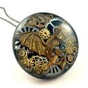 Wisior - dragon xvi - 3d black sky