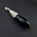 Czarna wieża - wisior wire - wrapping