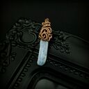 Wisiorek z kyanitem - wire wrapping z miedzi
