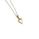 Wisiorek serduszko grubo pozłacany gładki