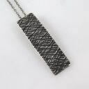 Łuska - metalowy wisiorek (2311 11) ooak