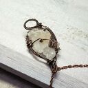 Kryształ górski m209 - miedziany wisiorek wire wrapping