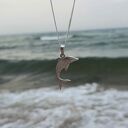 Wisiorek srebrny - Delfinek szary