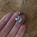 Mini wisiorek szop pracz ze srebra 925