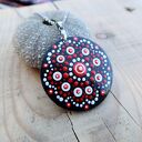 Ręcznie malowany wisiorek - DOT PAINTING - ENERGY