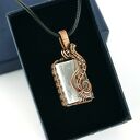 Selenit wisiorek wire wrapping