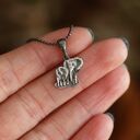 Słonie mini wisiorek ze srebra próby 925