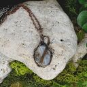 złote miedziany wisior wire wrapping