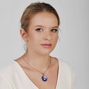 Wisiorek Dolunay z perłowego lapis lazuli e35/46 - opalizujący blask