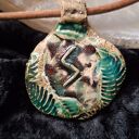 Ceramiczny wisior amulet - Runa Sowilo (Słońce i Zwycięstwo)