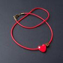 Walentynkowe serce z ceramiki - wisiorek handmade dla ukochanej osoby