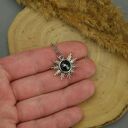 Wisiorek Słoneczko z Hematytem - wire wrapping dla niej