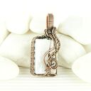 Selenit wisiorek wire wrapping