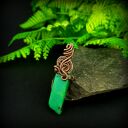 Wisiorek z jaspisem cesarskim w technice wire wrapping