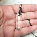 Kryształ górski S219 - ręcznie robiony wisiorek wire wrapping