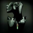 Wisiorek z awenturynem wire wrapping - miedziana oprawa