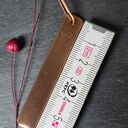 Minimalistyczny wisiorek miedziany z sercem 1 cm