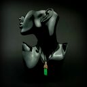 Wisiorek z jaspisem cesarskim w technice wire wrapping