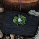 Wisiorek mini kotek ze srebra 925 - oksydowana celebrytka handmade