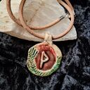 Ceramiczny wisior amulet - Runa Wunjo (Radość i Szczęście)