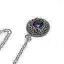Sapphire - ręcznie robiony wisiorek ze srebra z kryształem Swarovski