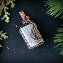 Selenit wisiorek wire wrapping