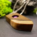 „Akacja Magentowa” - kobiecość zaklęta w drewnie i kamieniu - agat, handmade, prezent