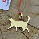 Kot / Kotek wisiorek, srebro 925 pozłacane