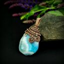 Wisiorek wire wrapping z agatem