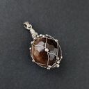 Agat II - wisiorek z agatem, wire wrapping