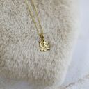 Sowa puchacz wisiorek na łańcuszku ze złoconego srebra