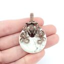 Wisiorek z howlitem wire wrapping - oksydowana miedziana oprawa