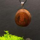 Wisiorek 'Ptaki' z brzozy - pirografia wypalana w drewnie, handmade