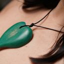 Naszyjnik drewniane serce