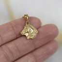 Koń mini wisiorek ze złoconego srebra