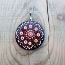 Ręcznie malowany wisiorek - DOT PAINTING - ENERGY